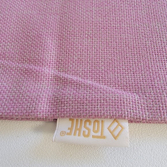 TOSHE Rustic Powder Mauve Pillow Covers 16x16 Set of 2 Decorative Throw NEW - Picture 5 of 9